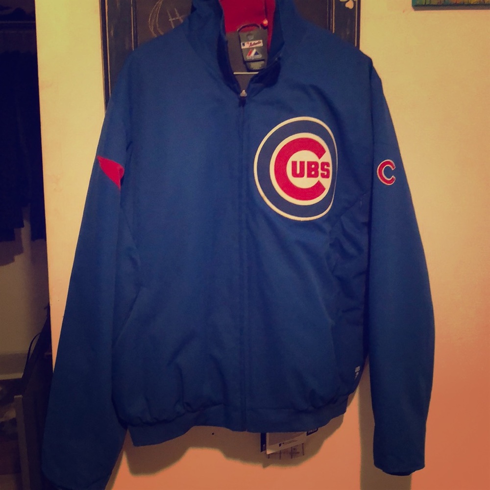 Official Majestic Chicago Cubs Bench Warmer Jacket